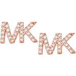 Różowe Złote kolczyki damskie przezroczyste marki Michael Kors MICHAEL 