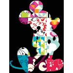 Wielokolorowe Plakaty filmowe z motywem myszy Myszka Miki i przyjaciele Myszka Miki 