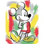 Wielokolorowe Plakaty filmowe z motywem myszy w paski Myszka Miki i przyjaciele Myszka Miki 