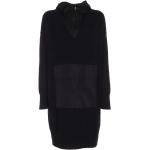 Czarne Sukienki na zamek damskie z poliestru marki DKNY | Donna Karan w rozmiarze L 