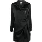 Czarne Sukienki do pracy damskie z poliestru marki DKNY | Donna Karan w rozmiarze L 