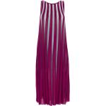 Fioletowe Sukienki midi damskie w paski marki DRUMOHR w rozmiarze L 