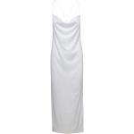 Białe Zwiewne sukienki damskie z cekinami maxi marki Rotate w rozmiarze S 