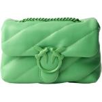 Zielone Małe torebki eleganckie ze skóry marki PINKO Love 