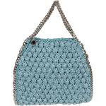 Niebieskie Shopper bags damskie szydełkowe eleganckie marki STELLA McCARTNEY 