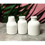 Białe Wazony ceramiczne z motywem pand ceramiczne 