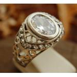 missandei - srebrny pierścień z cyrkoniami