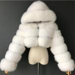 Wielokolorowe Kurtki na zamek damskie do prania ręcznego ze sztucznego futra na zimę w rozmiarze XL 