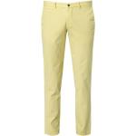 Żółte Spodnie typu chinos o szerokości 40 o długości 34 marki Hiltl 