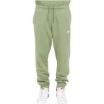 Zielone Spodnie dresowe ze ściągaczami męskie na zimę marki Nike w rozmiarze XL 