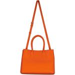 Pomarańczowe Shopper bags damskie marki Patrizia Pepe 
