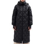 Czarne Płaszcze zimowe pikowane eleganckie poliamidowe marki MARELLA w rozmiarze S 