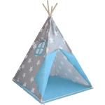 Namiot tipi dla dzieci, niebiesko-szary, bez dodatków