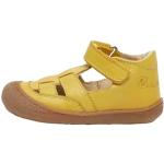 Żółte Sandały skórzane dla dzieci Rzepy na lato marki Naturino w rozmiarze 26 