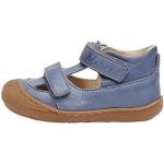 Niebieskie Sandały skórzane dla niemowląt Rzepy na lato marki Naturino w rozmiarze 22 