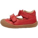 Czerwone Sandały skórzane dla dzieci Rzepy na lato marki Naturino w rozmiarze 17 