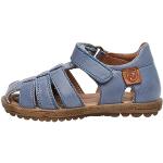 Niebieskie Sandały skórzane dla dzieci Rzepy na lato marki Naturino w rozmiarze 34 