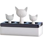 Białe Nawilżacze powietrza z motywem kotów ceramiczne 
