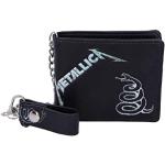 Nemesis Now Oficjalnie licencjonowany portfel z czarnym albumem Metallica z łańcuszkiem, 11 cm