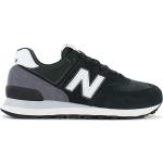 Czarne Sneakersy sznurowane damskie amortyzujące marki New Balance 574 