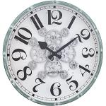 Czarne Zegary ścienne okrągłe o średnicy 50 cm eleganckie marki Nextime 