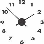 Czarne Zegary ścienne nowoczesne w stylu minimal marki Nextime 