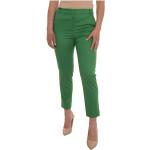 Zielone Spodnie typu chinos damskie bawełniane na lato marki PENNYBLACK w rozmiarze XL 