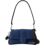 Niebieskie Ekologiczne torby na zakupy damskie eleganckie bawełniane marki Jacquemus 