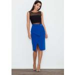 Niebieskie Spódnice midi damskie z wiskozy marki Figl w rozmiarze XL 