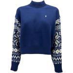 Niebieski i biały norweski sweter z wzorem dla kobiet Ralph Lauren