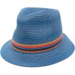 Niebieskie Letnie kapelusze męskie plecione marki Paul Smith Paul w rozmiarze L 
