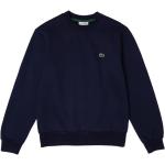 Niebieskie Swetry oversize męskie w stylu casual z okrągłym dekoltem marki Lacoste w rozmiarze L 