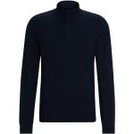 Niebieskie Swetry na zamek męskie eleganckie marki HUGO BOSS BOSS w rozmiarze M 