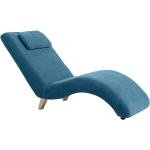 Niebieskie Fotele tapicerowane pikowane w stylu retro z WPC marki Max Winzer 