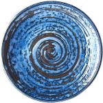 Przecenione Niebieskie Talerze o średnicy 25 cm ceramiczne japońskie 