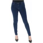 Niebieskie Jeansy rurki damskie do prania w pralce Skinny fit dżinsowe o szerokości 25 marki LEE 