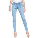 Niebieskie Jeansy z wysokim stanem damskie Skinny fit dżinsowe o szerokości 26 marki LEE 