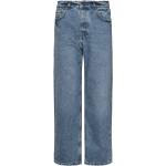 Niebieskie Proste jeansy damskie dżinsowe w rozmiarze S 