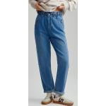 Niebieskie Jeansy z wysokim stanem damskie z falbankami Mom dżinsowe marki House w rozmiarze XL 