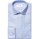 Niebieskie Koszule z długim rękawem męskie z długimi rękawami bawełniane marki ETON w rozmiarze L 
