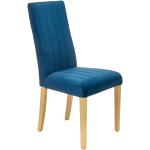 Niebieskie Krzesła do jadalni tapicerowane w stylu skandynawskim bukowe marki ELIOR 