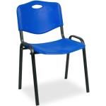 Niebieskie Krzesła konferencyjne sztaplowane - 12 sztuk marki ELIOR 