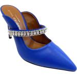 Niebieskie Buty na obcasie damskie z kamieniami eleganckie marki Kurt Geiger w rozmiarze 40 