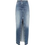 Niebieskie Spódnice jeansowe damskie eleganckie dżinsowe marki Elisabetta Franchi w rozmiarze XL 