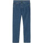 Niebieskie Proste jeansy męskie luźne dżinsowe o szerokości 27 o długości 32 marki Carhartt WIP w rozmiarze S 