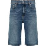 Niebieskie Szorty jeansowe męskie w stylu casual dżinsowe marki Calvin Klein Jeans 