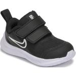 Przecenione Czarne Buty do biegania dla dzieci sportowe syntetyczne marki Nike Star Runner 3 w rozmiarze 22 - wysokość obcasa do 3cm 