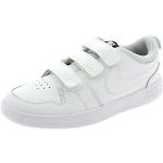 Białe Buty na rzepy damskie ze skóry syntetycznej marki Nike Pico 5 w rozmiarze 39 
