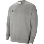 Szare Bluzy polarowe męskie z długimi rękawami bawełniane marki Nike Park w rozmiarze 4 XL 