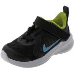 Niebieskie Buty do biegania dla dzieci oddychające Rzepy sportowe marki Nike Downshifter 10 w rozmiarze 21 